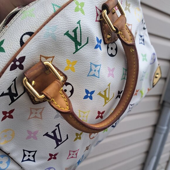 Auth Louis Vuitton Monogram Multicolor Trouville Bag With Dustbag - Picture 7 of 8